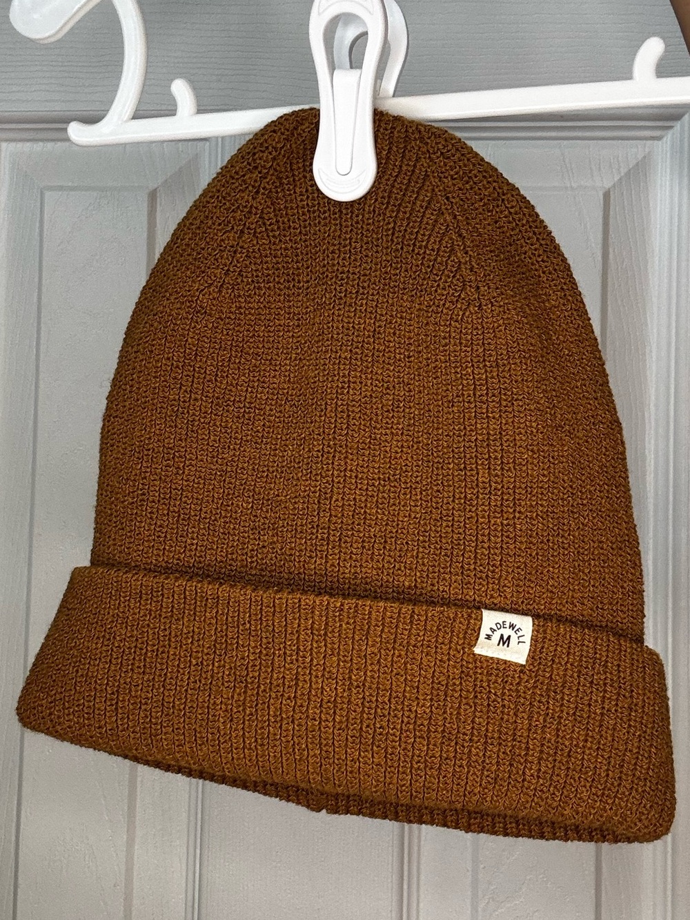 Madewell Brown Ribbed Knit Beanie